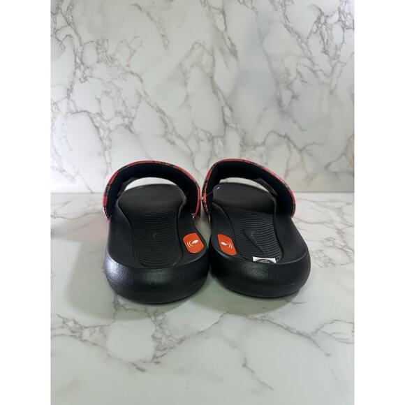 Nike Victori One Slide Print Black/Red Sports Sandals Men Size 10 U.S CN9678-601 - Picture 3 of 5